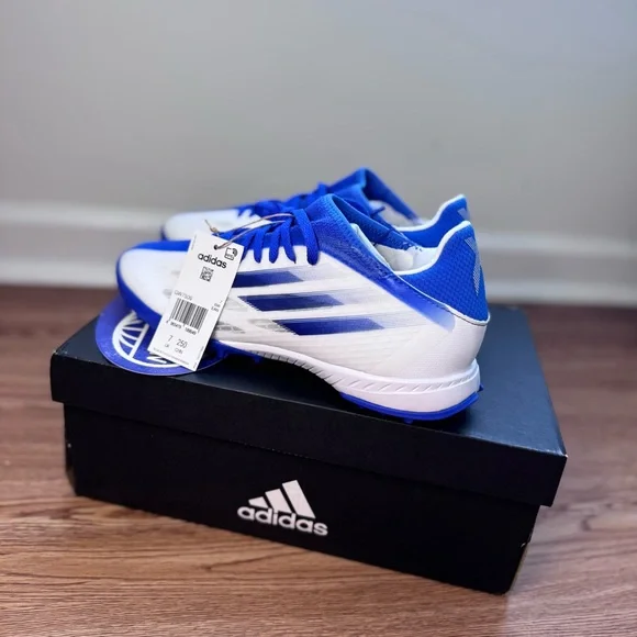 Adidas X Speedflow.3 TF Turf Soccer Cleats Blue White GW7509 Men’s 7.5/UK 7 NEW - Picture 6 of 13